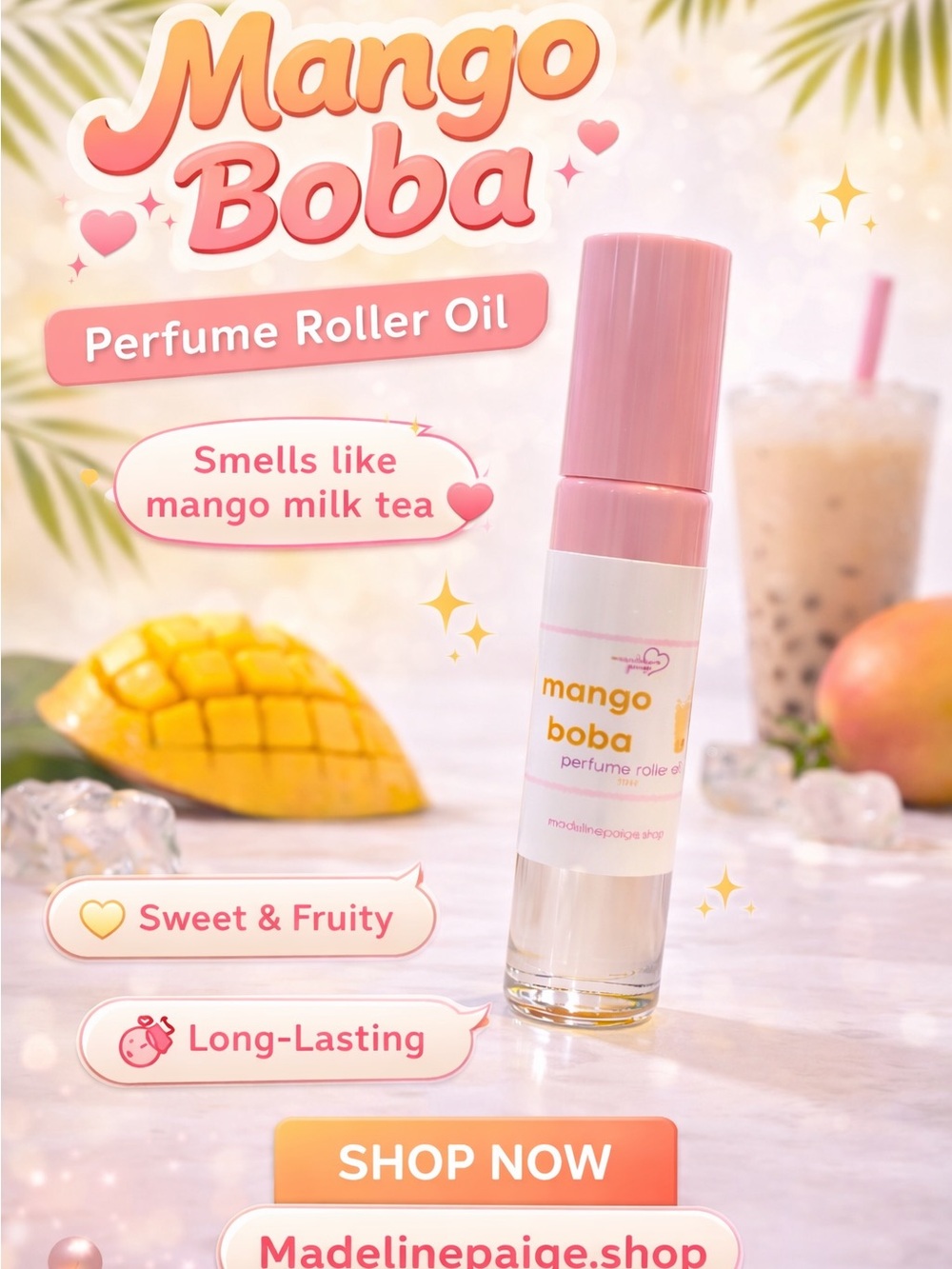 Mango Boba Perfume Roller Oil
